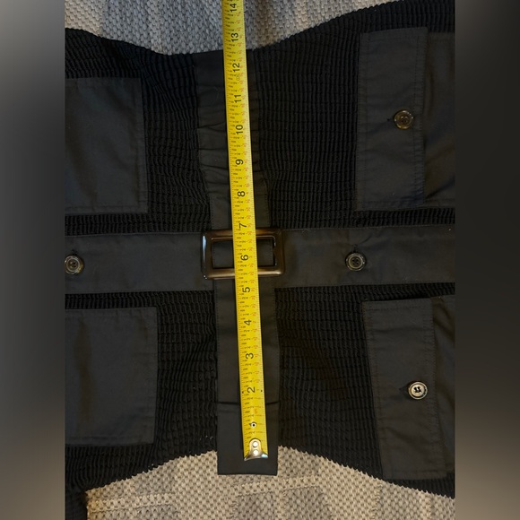 Solid & Striped Black Mesh Button Front Collared LBD, Size XS, NWT - Picture 10 of 11